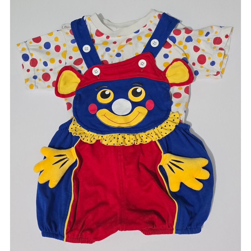 Manish Vintage Clown Outfit‎ Romper Set 12-18 Months
